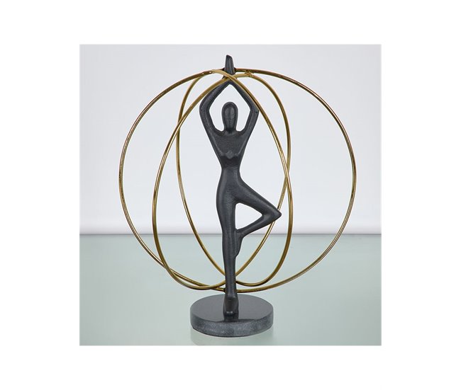 Conforama Figura Presume De Casa Katmandu24*30*19dorado Y Negrometal