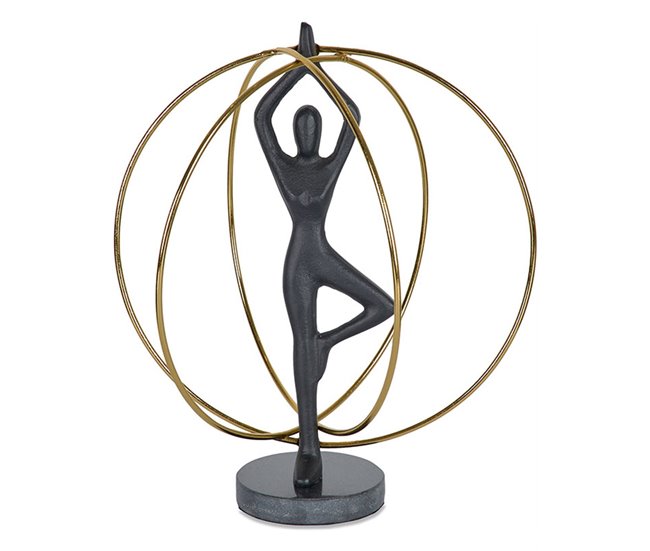 Conforama Figura Presume De Casa Katmandu24*30*19dorado Y Negrometal