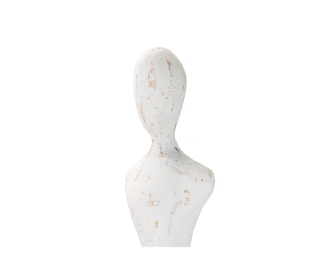 Conforama Figura Señora Metal Madera Mango 21x9x67 Cm