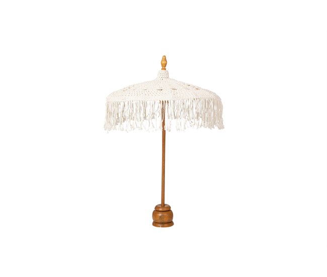 Conforama Figura Sombrilla Decorativa Blanco 60x60x90 Cm