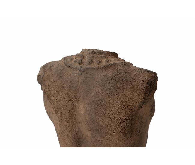 Conforama Figura Torso Hombre Piedra Marron 20x20x70 Cm