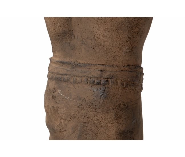 Conforama Figura Torso Hombre Piedra Marron 20x20x70 Cm
