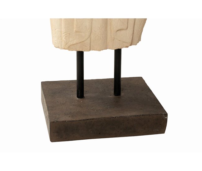 Conforama Figura Torso Hombre Terracota Blanco 40x35x130 Cm