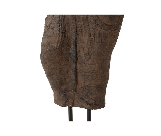 Conforama Figura Torso Mujer Piedra Marron 20x20x60 Cm