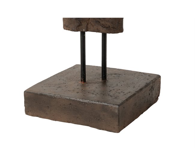 Conforama Figura Torso Mujer Piedra Marron 20x20x60 Cm