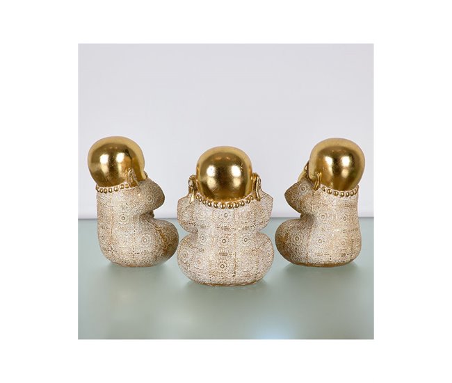 Conforama Figuras Presume De Casa Xian15.5*19*12.5doradoresina