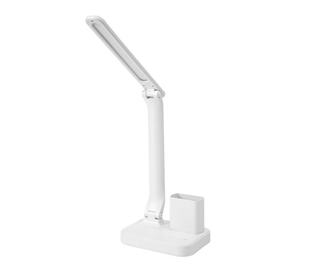 Conforama flexo acrilico color blanco serie bosco 17cm