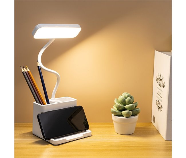 Conforama Flexo Acrilico Color Blanco Serie Genio 12cm