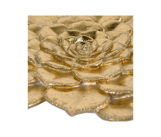 Conforama Flor Presume De Casa Resina 39.5*41.5*2 Dorado Resina