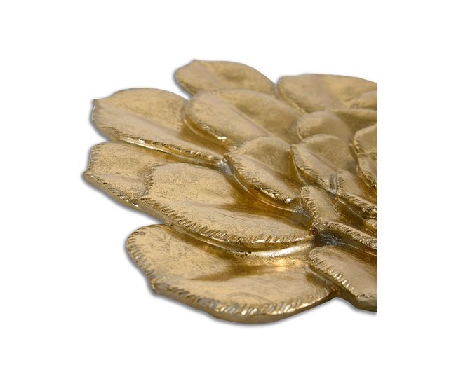 Conforama Flor Presume De Casa Resina 39.5*41.5*2 Dorado Resina