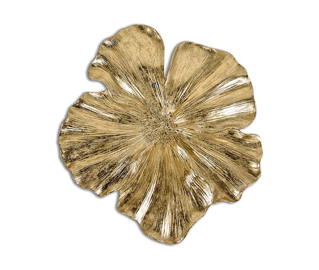 Conforama Flor Presume De Casa Resina 41*42.5*3 dorado resina