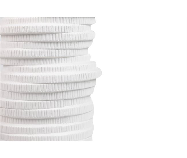 Conforama Florero Ceramica Blanco Skopelos 15x15x39 Cm