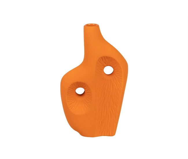 Conforama Florero Ceramica Color Naranja Zante 18x8x30 Cm