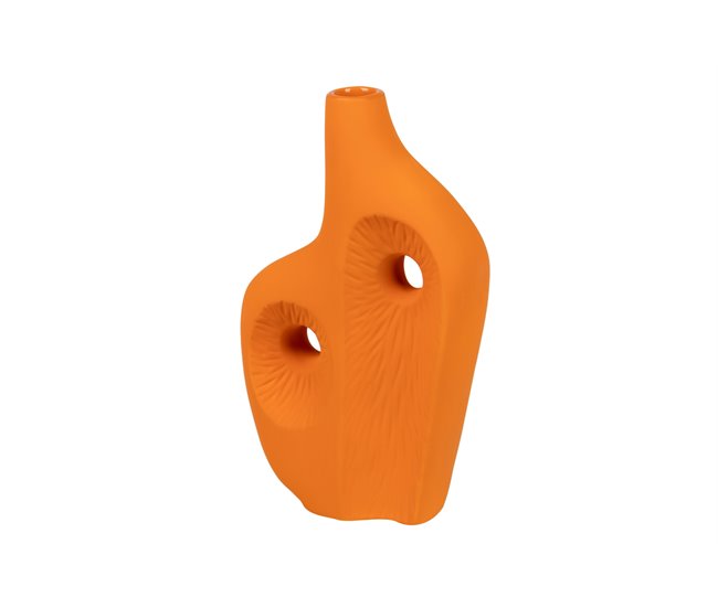 Conforama Florero Ceramica Color Naranja Zante 18x8x30 Cm