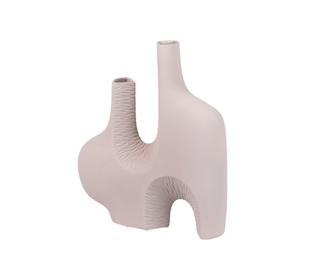 Conforama Florero Ceramica Color Rosado Zante 32x9x37 Cm