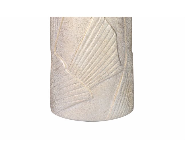 Conforama Florero Ceramica Geometrico Champagne 11x11x30 Cm
