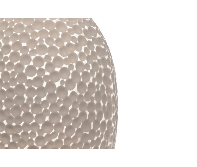 Conforama Florero Ceramica Gris Blanco 21x21x29 5 Cm