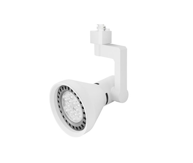 Conforama FORLIGHT Forlight Cone - Proyector De Carril Para Bombilla E27 Monofásico. Color Blanco