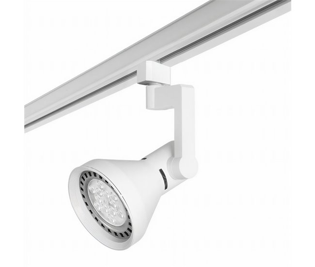 Conforama FORLIGHT Forlight Cone - Proyector De Carril Para Bombilla E27 Monofásico. Color Blanco