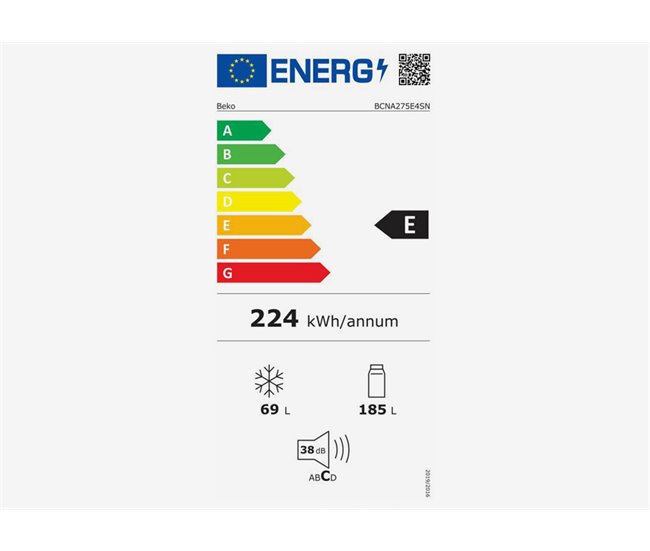 Conforama Frigorífico Integrable Combi BEKO BCNA275E4SN