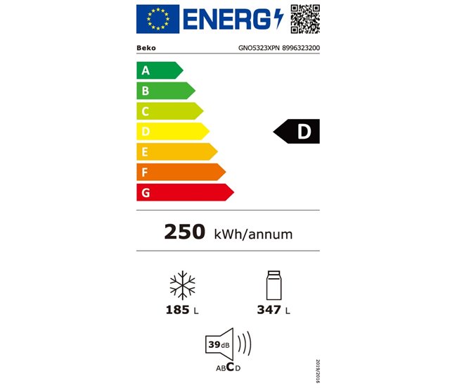 Conforama Frigorífico Side By Side 1 77m 532L No Frost Inox BEKO GNO5323XPN