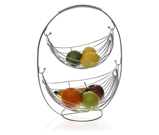 Conforama Frutero Versa Metal Acero (27 x 45 5 x 36 cm)