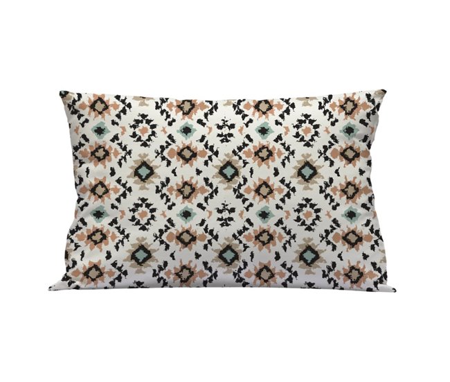 Conforama Funda Cuadrante Ikats Color Ikats - Blanco - 50X70