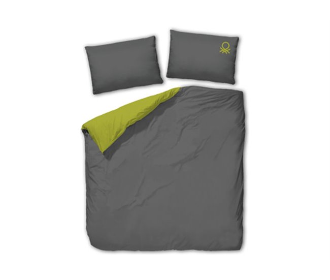 Conforama Funda nórdica BENETTON marengo/verde 90cm