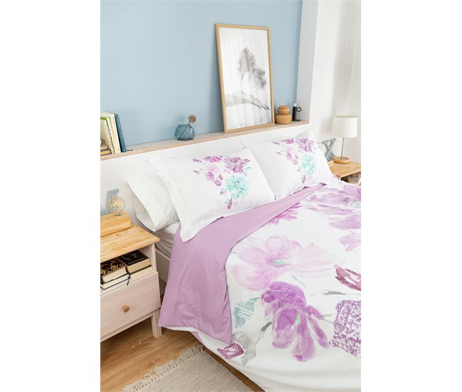 Conforama Funda Nórdica Big Flow Malva Big Big Flow - Multicolor - Cama90 (160X270)