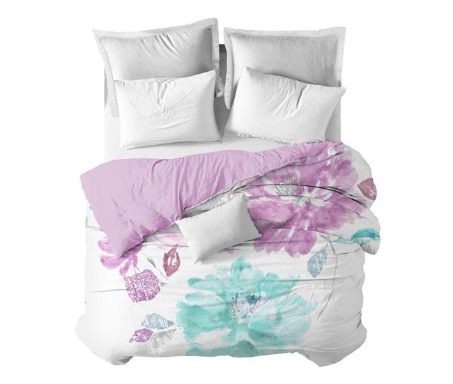 Conforama Funda nórdica Big Flow Malva Big Big Flow - Multicolor - Cama90 (160X270)