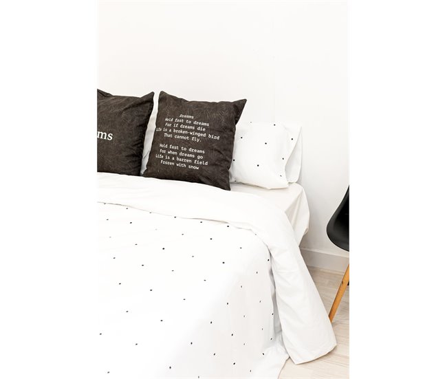 Conforama Funda Nórdica Cuadrado Pequeño Cuadrado Cuadrado Pequeño - Blanco - Cama90 (160X270)