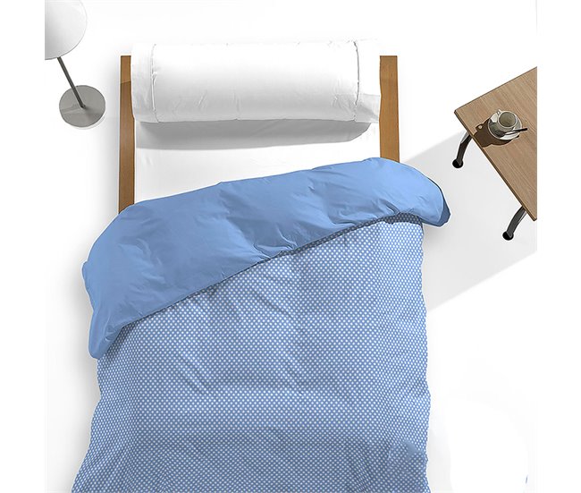 Conforama Funda nórdica estampada topos de poliéster-algodón 150x220cm