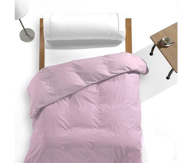 Conforama Funda nórdica estampada topos de poliéster-algodón 150x220cm