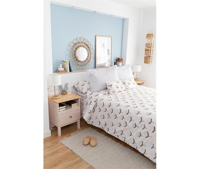 Conforama Funda Nórdica Flor De - Beige - Cama90 (160X270)