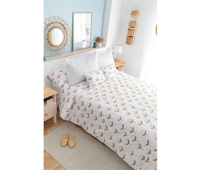 Conforama Funda Nórdica Flor De - Beige - Cama90 (160X270)