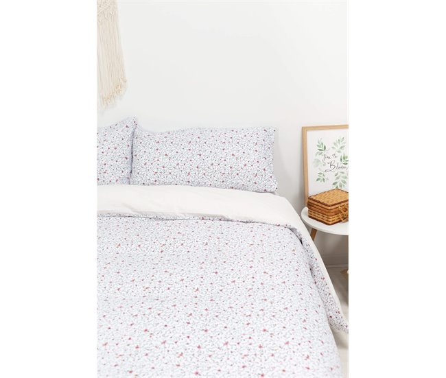 Conforama Funda Nórdica Florecitas Florecitas - Blanco - Cama90 (160X270)