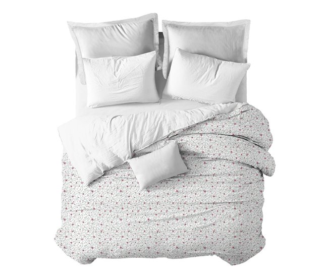 Conforama Funda nórdica Florecitas Florecitas - Blanco - Cama90 (160X270)