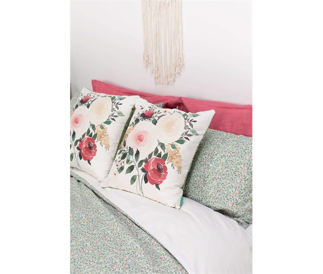 Conforama Funda Nórdica Flores Liberty Flores Flores Liberty - Verde - Cama90 (160X270)