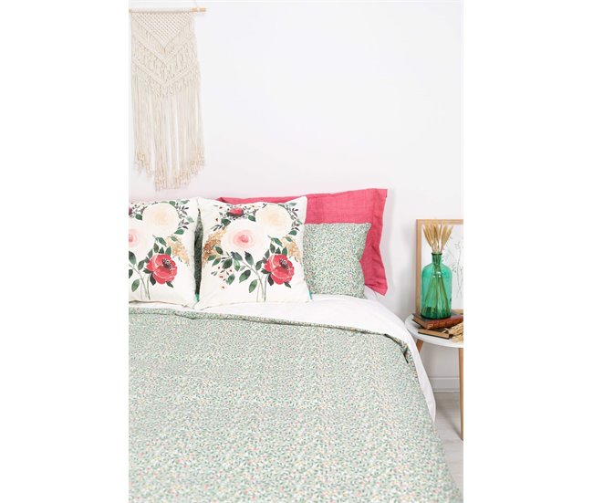 Conforama Funda Nórdica Flores Liberty Flores Flores Liberty - Verde - Cama90 (160X270)
