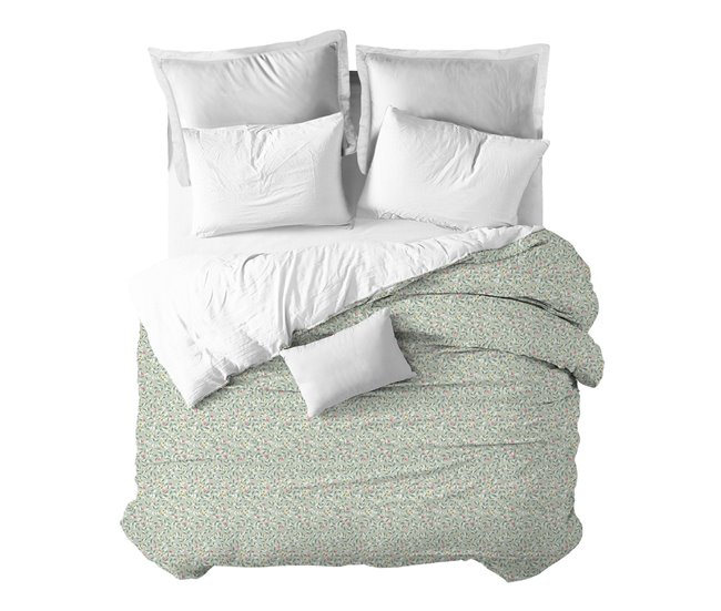 Conforama Funda nórdica Flores Liberty Flores Flores Liberty - Verde - Cama90 (160X270)