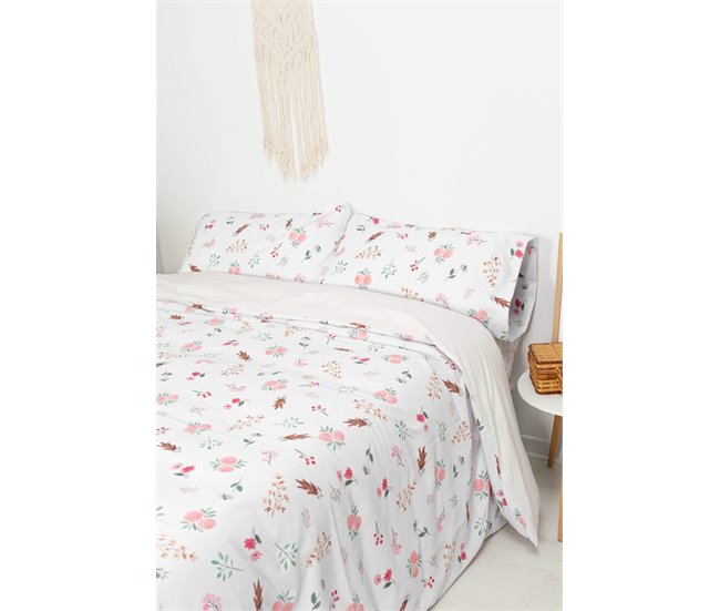 Conforama Funda Nórdica Garden Garden - Blanco - Cama90 (160X270)
