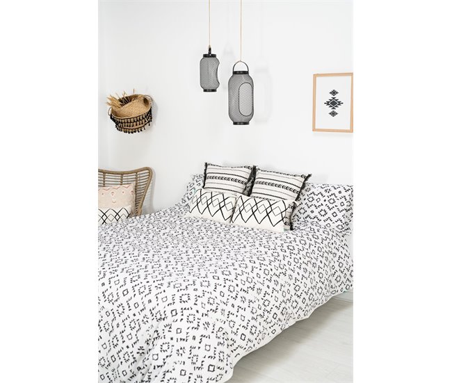 Conforama Funda Nórdica Ikats Ikats - Blanco - Cama90 (160X270)