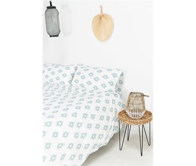 Conforama Funda Nórdica Kilim Agua Kilim - Blanco - Cama90 (160X270)