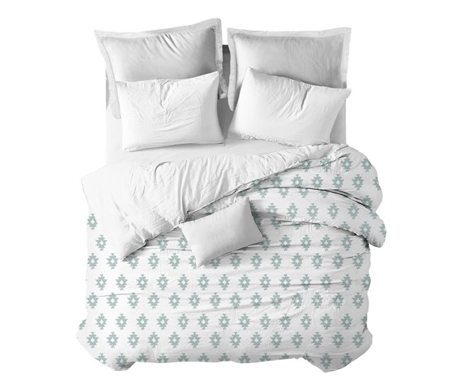 Conforama Funda nórdica Kilim Agua Kilim - Blanco - Cama90 (160X270)