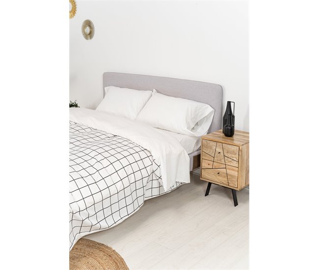 Conforama Funda Nórdica Odin Colección Scandi Odin - Blanco - Cama90 (160X270)