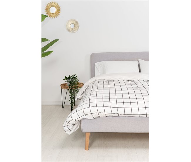 Conforama Funda Nórdica Odin Colección Scandi Odin - Blanco - Cama90 (160X270)