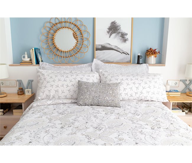 Conforama Funda Nórdica Paisley Air Paisley - Blanco - Cama90 (160X270)