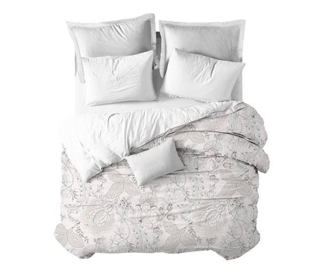Conforama Funda nórdica Paisley Air Paisley - Blanco - Cama90 (160X270)