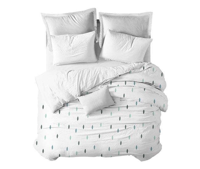 Conforama Funda nórdica Pine Pine - Blanco - Cama90 (160X270)
