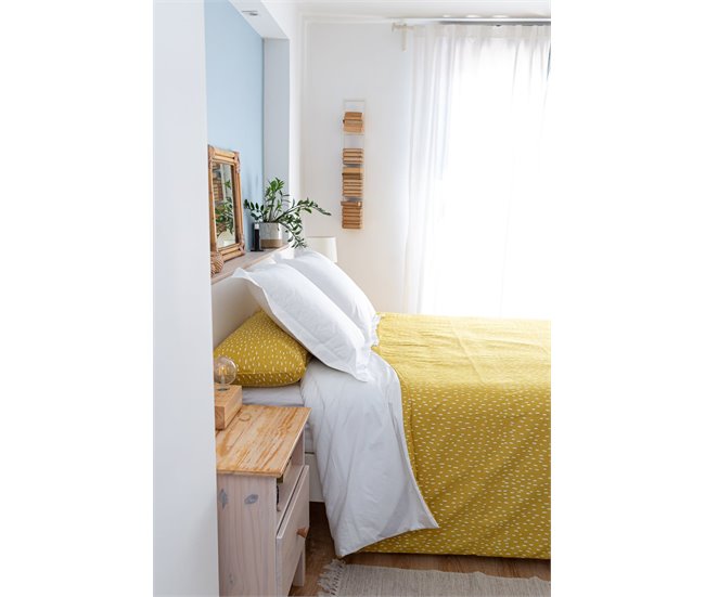 Conforama Funda Nórdica Rain Mostaza Rain - Amarillo - Cama90 (160X270)